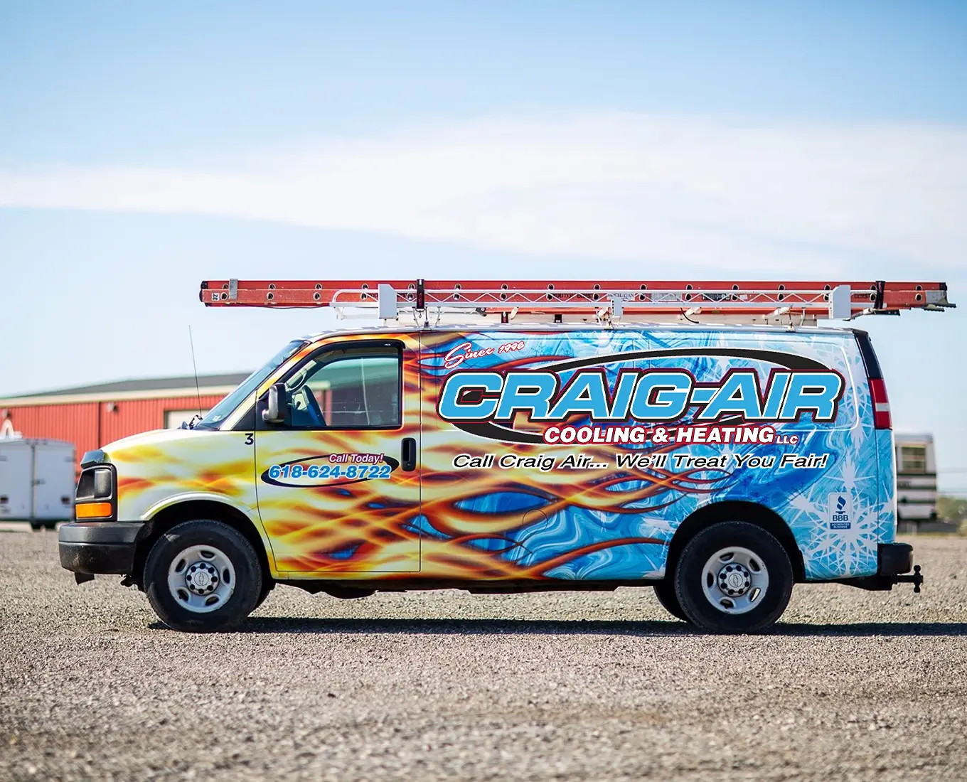 Craig-Air Cooling & Heating service van - O'Fallon IL