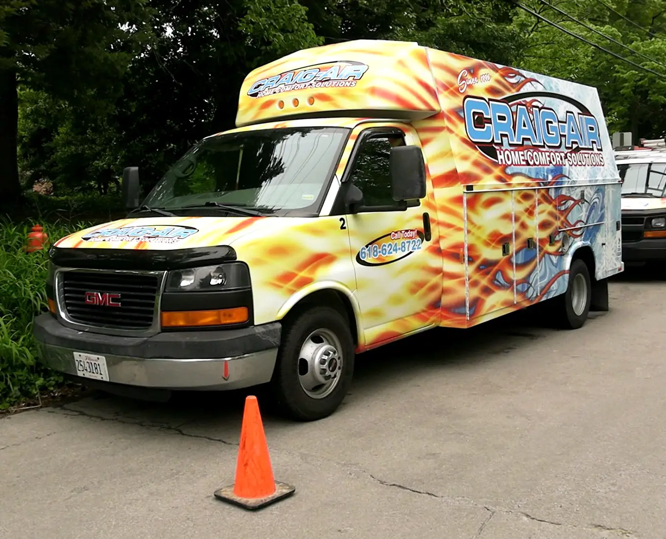 Craig-Air Cooling & Heating service truck parked in O'Fallon IL for Air Conditioning Services