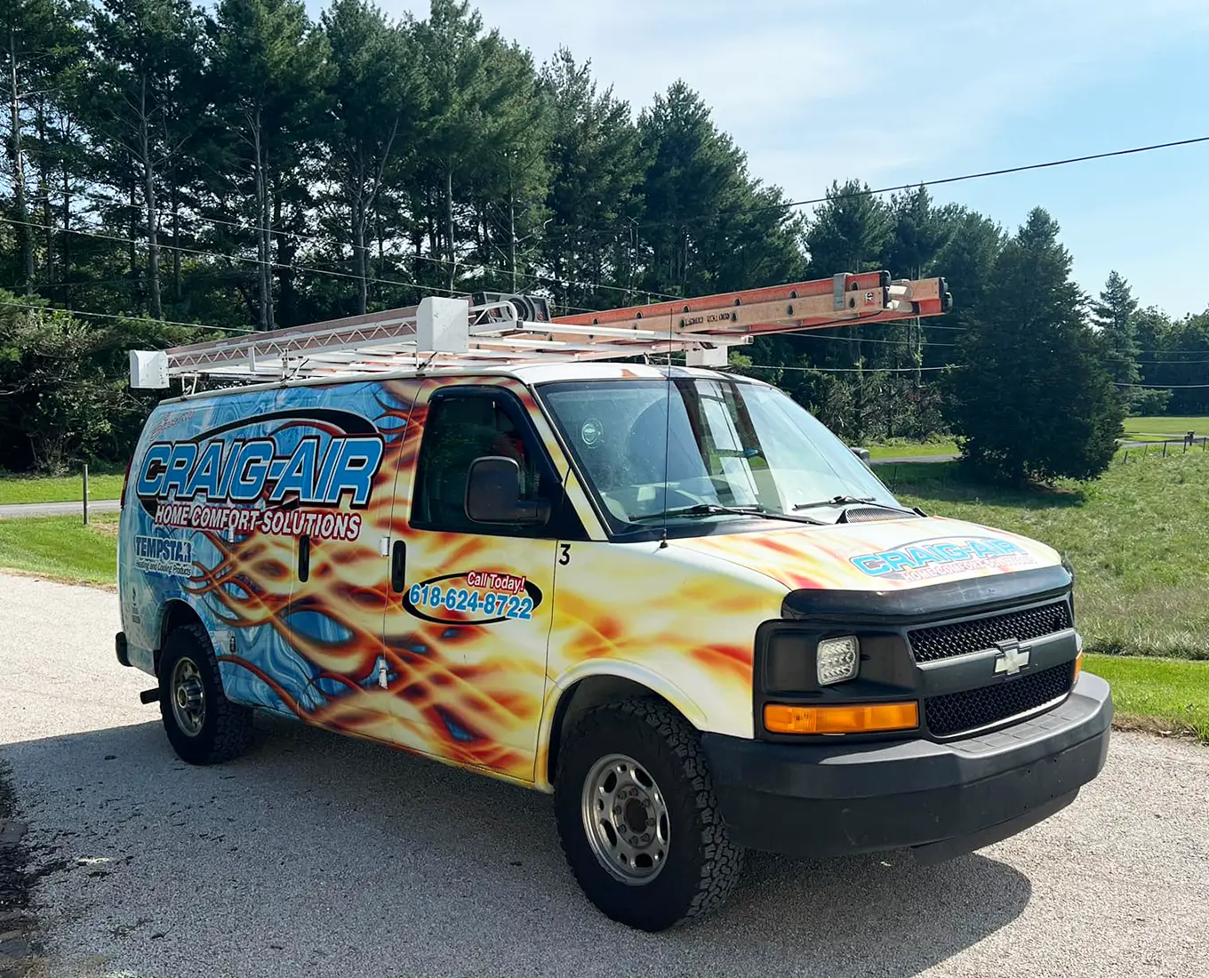 Craig-Air Cooling & Heating service van for Electrical services in O'Fallon IL